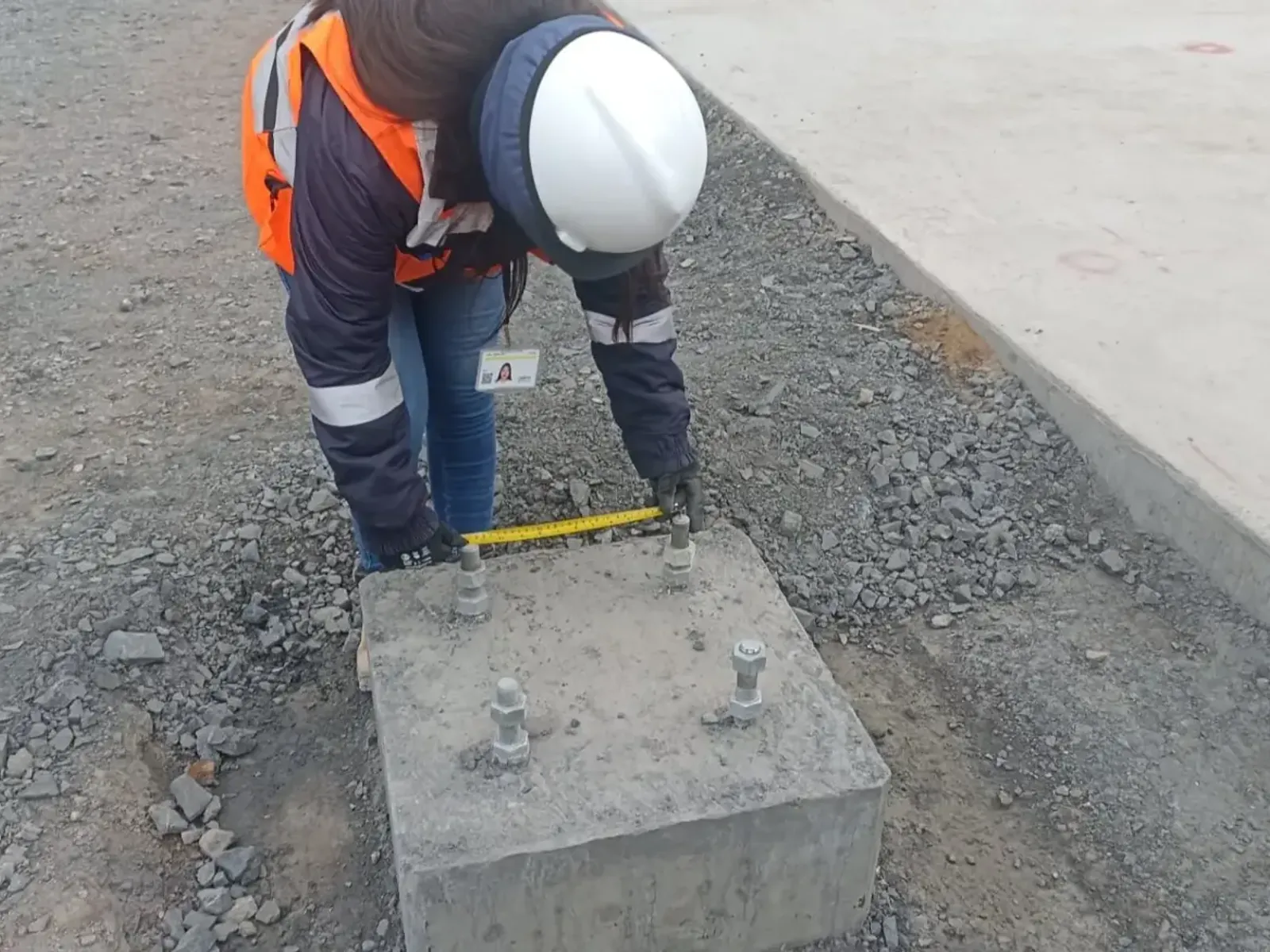 Vista aérea de una planta en construcción