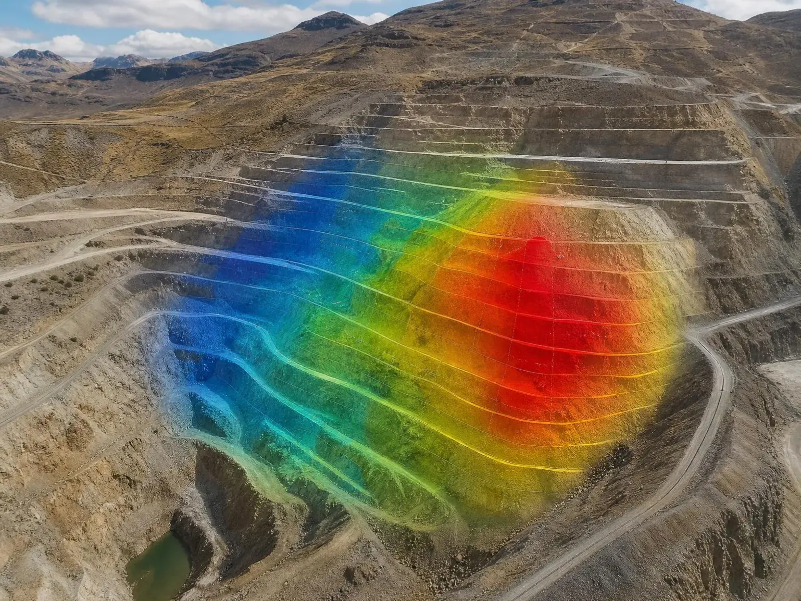 Mapa de cambio multitemporal de una ladera